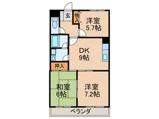 パティオ杁ヶ池【5階】の間取り