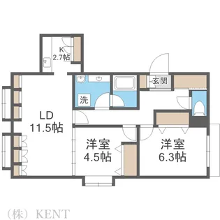 ベンデミア18【4階】の間取り