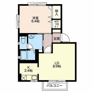 カーサF【2階】の間取り