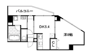 ハーモニアス西大路【7階】の間取り