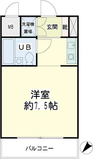 1Rの間取り画像