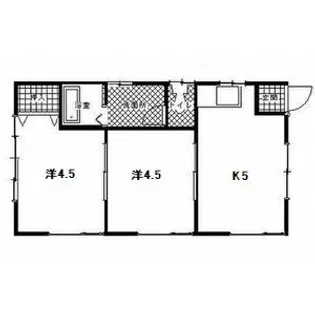 コーポ東塙田【1階】の間取り