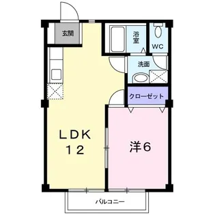 ボヌール壱番館【1階】の間取り