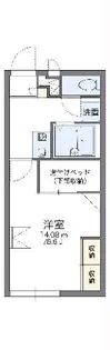 レオパレスあいの【2階】の間取り