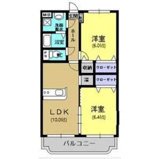 ユーミーキャッスル【2階】の間取り