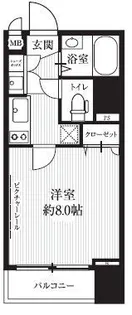 HF北四番丁レジデンス【6階】の間取り