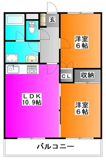 ジャルディーノ【3階】の間取り