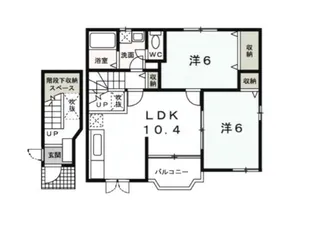 群馬県高崎市鼻高町【アパート】の間取り