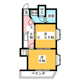 王子北ウイング【5階】の間取り