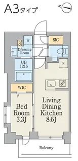 クレストコート大岡山【3階】の間取り