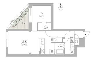 GranDuo荻窪2【2階】の間取り