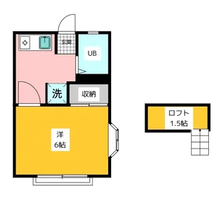 ハイム・エムワン【1階】の間取り