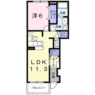 ライム ストーン【1階】の間取り