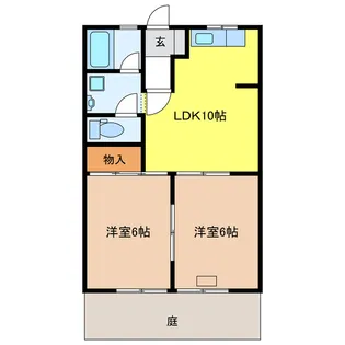 グリーンハイツふじA【1階】の間取り