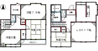 東京都練馬区立野町【一戸建】の間取り