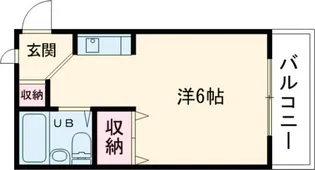 シティパレスあやめ池P-8【2階】の間取り