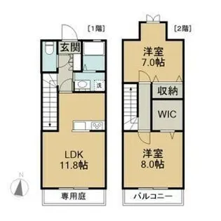三重県鈴鹿市北玉垣町【一戸建】の間取り