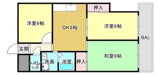 マンション吾光【1階】の間取り