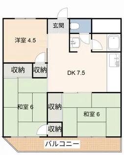 メゾンソレイユ【3階】の間取り
