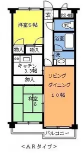 グリュンネベルグTAKANOII【3階】の間取り