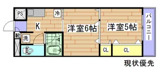 リッツコート泉中央【2階】の間取り