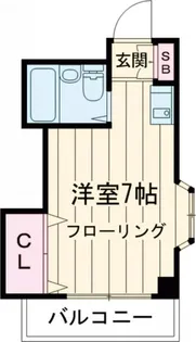 ベルナール栗山【3階】の間取り