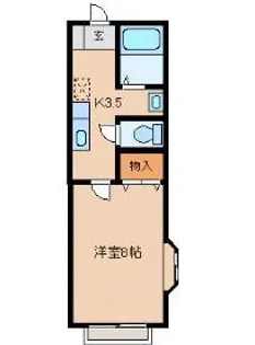 カサフロール壱番館【2階】の間取り