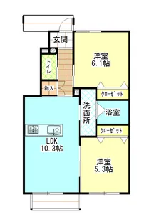 ISIS【1階】の間取り