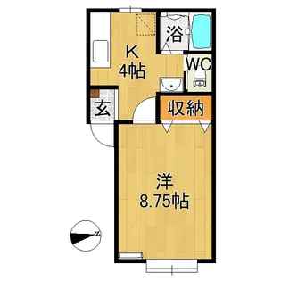 チャンドラ★パパ【2階】の間取り
