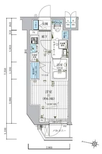 メインステージ松戸【7階】の間取り