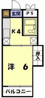 コーポ小笹【4階】の間取り