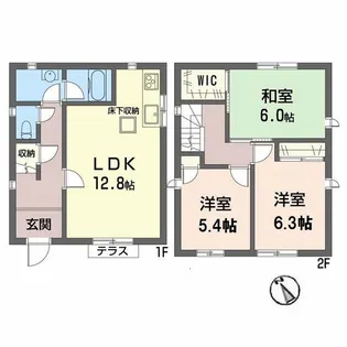 広島県広島市南区西旭町【一戸建】の間取り