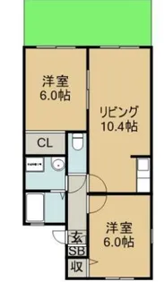 フォレストハイム【1階】の間取り