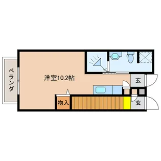 宮崎県都城市郡元4【アパート】の間取り