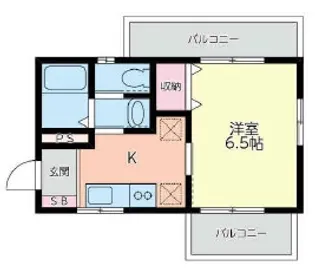 1Kの間取り画像