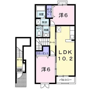テニーグレイス【2階】の間取り