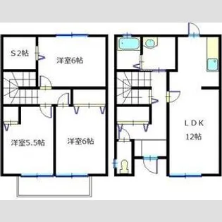 前田メゾネットの間取り