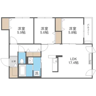Celestia【2階】の間取り