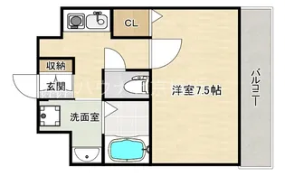 大阪府大阪市都島区東野田町5【マンション】の間取り