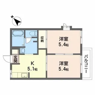 フォーブル加賀野【2階】の間取り