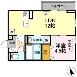 ノクターン II棟【3階】の間取り