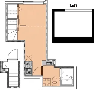 渋谷松見坂パークサイドヒルズ ロフト付【2階】の間取り