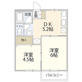 リブレ長坂 1号棟【2階】の間取り