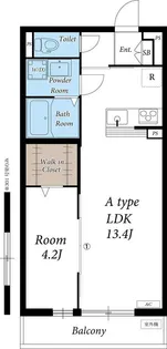 リブリ・オハナ・アールアンドエー【1階】の間取り