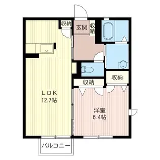 シャルム・コート高橋 A【2階】の間取り
