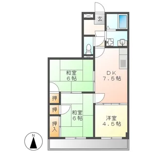 メゾン畑田【2階】の間取り