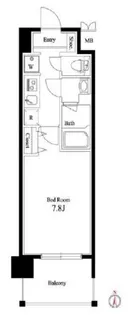 1Kの間取り画像