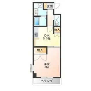 大通り秀栄マンション【3階】の間取り