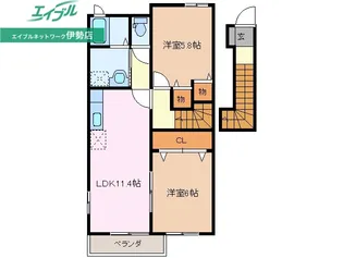 フラン・メゾン【2階】の間取り