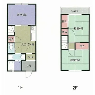 神奈川県中郡大磯町国府本郷【一戸建】の間取り